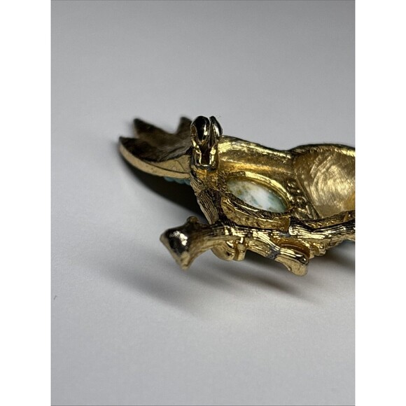 SPHINX BlueBird Brooch Jelly Belly Blue Bird On a Branch Pin READ DESCRIPTION - Picture 5 of 7